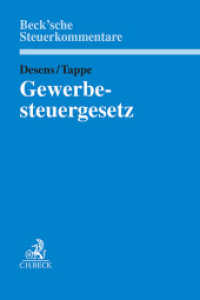 Gewerbesteuergesetz (Beck'sche Steuerkommentare) （2024. XLIX, 1474 S. 240 mm）