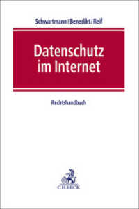 Datenschutz im Internet : Rechtshandbuch （2024. 800 S. 240 mm）