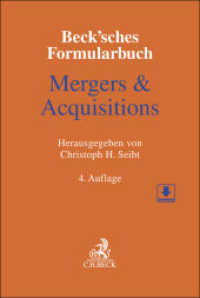 Beck'sches Formularbuch Mergers & Acquisitions （4. Aufl. 2024. XLI, 2719 S. Mit Freischaltcode zum Download der Formul）