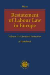 Restatement of Labour Law （2022. XXIII, 1392 S. 240 mm）