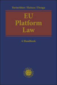 EU Platform Law : A Handbook (Beck international) （2025. 704 S. 240 mm）
