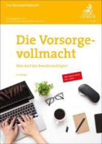 Die Vorsorgevollmacht : Was darf der Bevollmächtigte? (Vorsorgebroschüren) （6. Aufl. 2022. 64 S. Mit heraustrennbaren Formularen (8 S.). 297 mm）