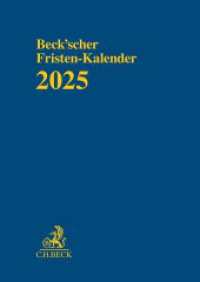 Beck'scher Fristen-Kalender 2025 （2024. 328 S. 297 mm）