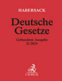 Deutsche Gesetze Gebundene Ausgabe II/2024 (Beck'sche Textausgaben) （2024. 4800 S. 191 mm）
