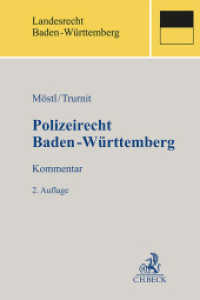 Polizeirecht Baden-Württemberg （2. Aufl. 2024. 950 S. 240 mm）