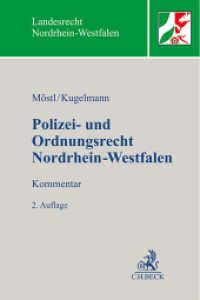 Polizei- und Ordnungsrecht Nordrhein-Westfalen （2. Aufl. 2025. XXI, 1663 S. 240 mm）