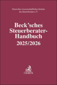 Beck'sches Steuerberater-Handbuch 2025/2026 (Schriften des Deutschen wissenschaftlichen Instituts der Steuerberater e.V.) （2025. 2150 S. 240 mm）