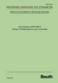Commentary to EN 1992-4 - Design for Fastenings for use in Concrete (DAfStb-Heft 615) （2019. 248 S. 297 mm）