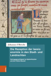 Die Rezeption der laesio enormis in den Stadt- und Landrechten : Vertragsgerechtigkeit im Spätmittelalter und der Frühen Neuzeit. Dissertationsschrift (Forschungen zur deutschen Rechtsgeschichte Band 036) （2022. 452 S. mit einer Grafik. 237 mm）