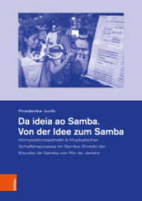 Da ideia ao Samba. Von der Idee zum Samba : Kompositionsästhetik & Musikalischer Schaffensprozess im Samba-Enredo der Escolas de Samba von Rio de Janeiro. Dissertationsschrift (Schriftenreihe der Hochschule für Musik Franz Liszt Band 011) （1. Aufl. 2024. 444 S. mit 160 s/w- u. farb. Abb. 240 mm）