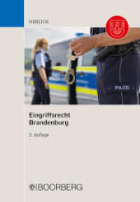 Eingriffsrecht Brandenburg : Grundlagenwissen （3. Auflage. 2024. 274 S. 208 mm）
