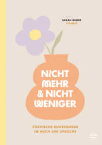 Nicht mehr und nicht weniger : Poetische Ruhepausen im Buch der Sprüche - Journal （2025. 208 S. 4-farbige Innengestaltung. 210 mm）