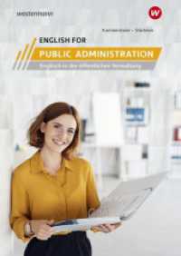 English for Public Administration, m. 1 Beilage : Arbeitsheft (English for Public Administration) （1. Auflage 2024. 2024. 176 S.）