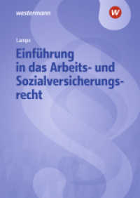 Einführung in das Arbeits- und Sozialversicherungsrecht : Lehrbuch und Aufgabensammlung (Einführung in das Arbeits- und Sozialrecht) （27. Aufl. 2025. 146 S. 240.00 mm）