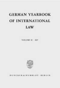 Jahrbuch für Internationales Recht. German Yearbook of International Law Vol.50 (2007) : Mit Beitr. in engl. Sprache （2008. 902 S. 233 mm）
