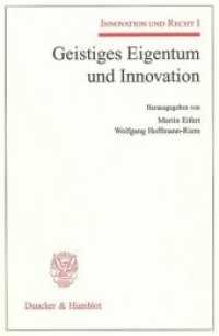 Innovation und Recht. 4 Bände. : I: Geistiges Eigentum und Innovation. Tab., Abb.; 381 S. 2008 - II: Innovationsfördernde Regulierung. Tab., Abb.; 341 S. 2009 - III: Innovationsverantwortung. Tab., Abb.; 395 S. 2009 - IV: Innovation, Re （Ersch. 2008-2011. 2011. 1440 S. Mit Abb. u. Tab. 233 mm）