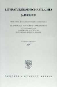 Literaturwissenschaftliches Jahrbuch. Bd.50/2009 : 50. Band (2009). (Literaturwissenschaftliches Jahrbuch. Neue Folge 50) （2009. 421 S. Abb.; 421 S. 233 mm）