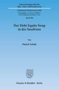 Der Debt Equity Swap in der Insolvenz : Dissertationsschrift (Untersuchungen über das Spar-， Giro- und Kreditwesen. Abteilung B: Rechtswissenschaft 200)