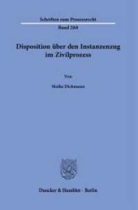 Disposition &uuml;ber den Instanzenzug im Zivilprozess. (Schriften zum Prozessrecht)