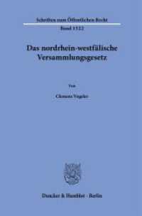 Das nordrhein-westf&auml;lische Versammlungsgesetz. (Schriften zum &Ouml;ffentlichen Recht)