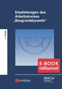 Empfehlungen des Arbeitskreises "Baugrunddynamik" : (inkl. E-Book als PDF) （2. Aufl. 2019. 174 S. 71 SW-Abb., 20 Tabellen. 244 mm）