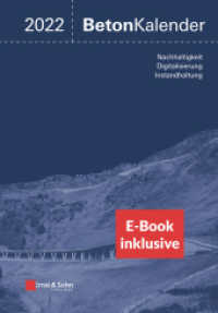 Beton-Kalender 2022 : Schwerpunkte: Nachhaltigkeit, Digitalisierung, Instandhaltung (2 Teile und inkl. E-Book als PDF) (Beton-Kalender Series 202) （1. Auflage. 2022. LXXX, 924 S. 445 SW-Abb., 183 Tabellen. 244 mm）