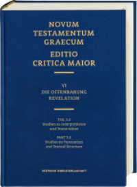 ECM VI/3.2. Offenbarung. Studien zu Interpunktion und Textstruktur : Novum Testamentum Graecum. Editio Critica Maior (Novum Testamentum Graecum - Editio Critica Maior VI/3.2) （2024. 488 S. 27.5 cm）