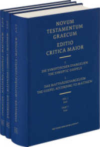 ECM I.1 Matthäusevangelium. Gesamtband : Novum Testamentum Graecum. Editio Critica Maior (Novum Testamentum Graecum - Editio Critica Maior I.1) （1. Auflage, Neuausgabe. 2025. 1344 S. 27.5 cm）