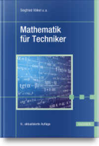 Mathematik für Techniker （9. Aufl. 2024. 616 S. 246 mm）