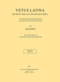 Vetus Latina : Fascicule 3: Dn 3,18 - 4,24 (Vetus Latina 14/1) （1. Auflage. 2022. 80 S. 315.00 mm）