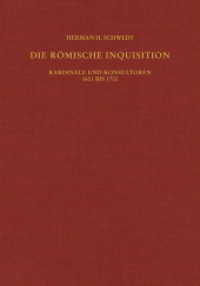 Die römische Inquisition : Kardinäle und Konsultoren 1601 bis 1700 (Römische Quartalschrift Supplementbände 64) （1. Auflage. 2017. 704 S. 24 cm）