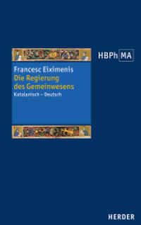 Die Regierung des Gemeinwesens : El regiment de la cosa pública. Katalanisch-Deutsch. Übersetzt und eingeleitet von Alexander Fidora (Herders Bibliothek der Philosophie des Mittelalters 3. Serie 60) （1. Auflage. 2024. 272 S. 215.00 mm）
