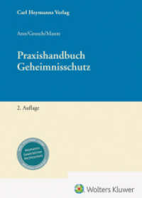 Handbuch Geheimnisschutz （2. Aufl. 2025. 816 S. 248 mm）