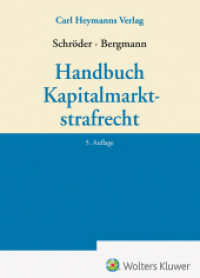 Handbuch Kapitalmarktstrafrecht （5. Aufl. 2026. 800 S.）