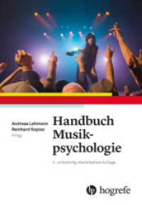 Handbuch Musikpsychologie （1. Auflage 2017. 2017. 800 S. 17 Tabellen. 22.5 cm）