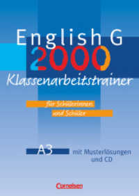 English G 2000, Ausgabe A. 3 English G 2000 - Ausgabe A - Band 3: 7. Schuljahr : Klassenarbeitstrainer mit Lösungen und CD (English G 2000) （Nachdr. 2005 80 S. m. Illustr., Beil.: Musterlösungen. 0.7 x 21.3）