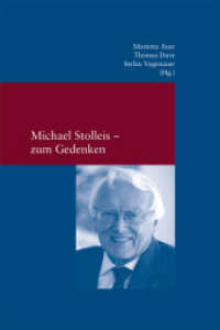 Michael Stolleis - zum Gedenken (Studien zur europäischen Rechtsgeschichte 342) （2023. X, 90 S. 24 cm）