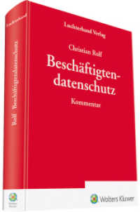 Beschäftigtendatenschutz : Kommentar （2030. 400 S.）