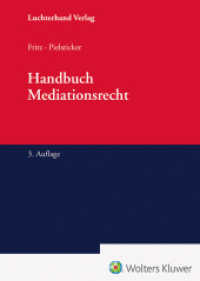 Handbuch zum Mediationsgesetz （3. Aufl. 2024. 1400 S.）