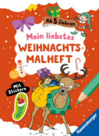 Mein liebstes Weihnachtsmalheft mit Stickern ab 5 （1. Aufl. 2024. 24 S. Schwarz-weiß illustriert. 235 mm）