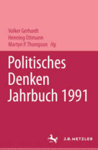 Politisches Denken. Jahrbuch 1991 （1992. viii, 187 S. VIII, 187 S. 235 mm）