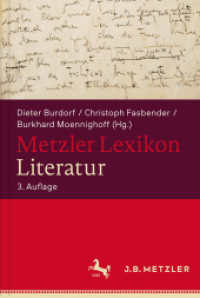 Metzler Literatur Lexikon : Begriffe und Definitionen (Fachbuch Metzler)
