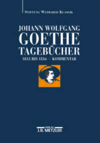 Johann Wolfgang Goethe: Tagebücher; . : Historisch-kritische Ausgabe. Band V， 2: Kommentar