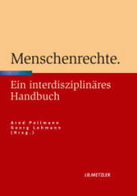 Menschenrechte : Ein interdisziplinäres Handbuch (Fachbuch Metzler)