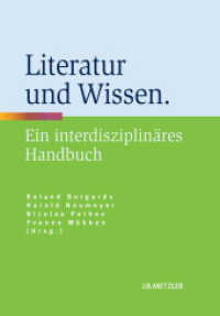 Literatur und Wissen : Ein interdisziplinäres Handbuch (Fachbuch Metzler)