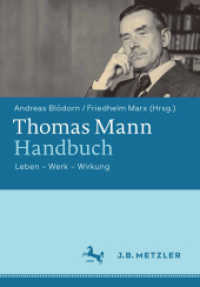 Thomas Mann-Handbuch : Leben - Werk - Wirkung (Fachbuch Metzler)