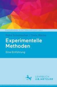 Experimentelle Methoden : Eine Einführung (Einführungen in die Sprachwissenschaft) （2026. 160 S. Etwa 160 S. 40 Abb. 235 mm）