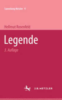 Legende (Sammlung Metzler) （3. Aufl. 1972. vi, 97 S. VI, 97 S. 203 mm）