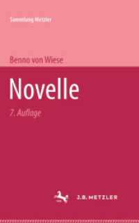 Novelle (Sammlung Metzler) （7. Aufl. 1978. vi, 99 S. VI, 99 S. 203 mm）