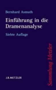 Einfuhrung in die Dramenanalyse (Sammlung Metzler) -- Paperback (Germa